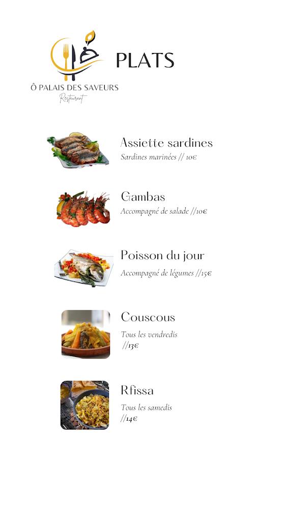 Restaurant Ô palais des saveurs - Menu Image 3